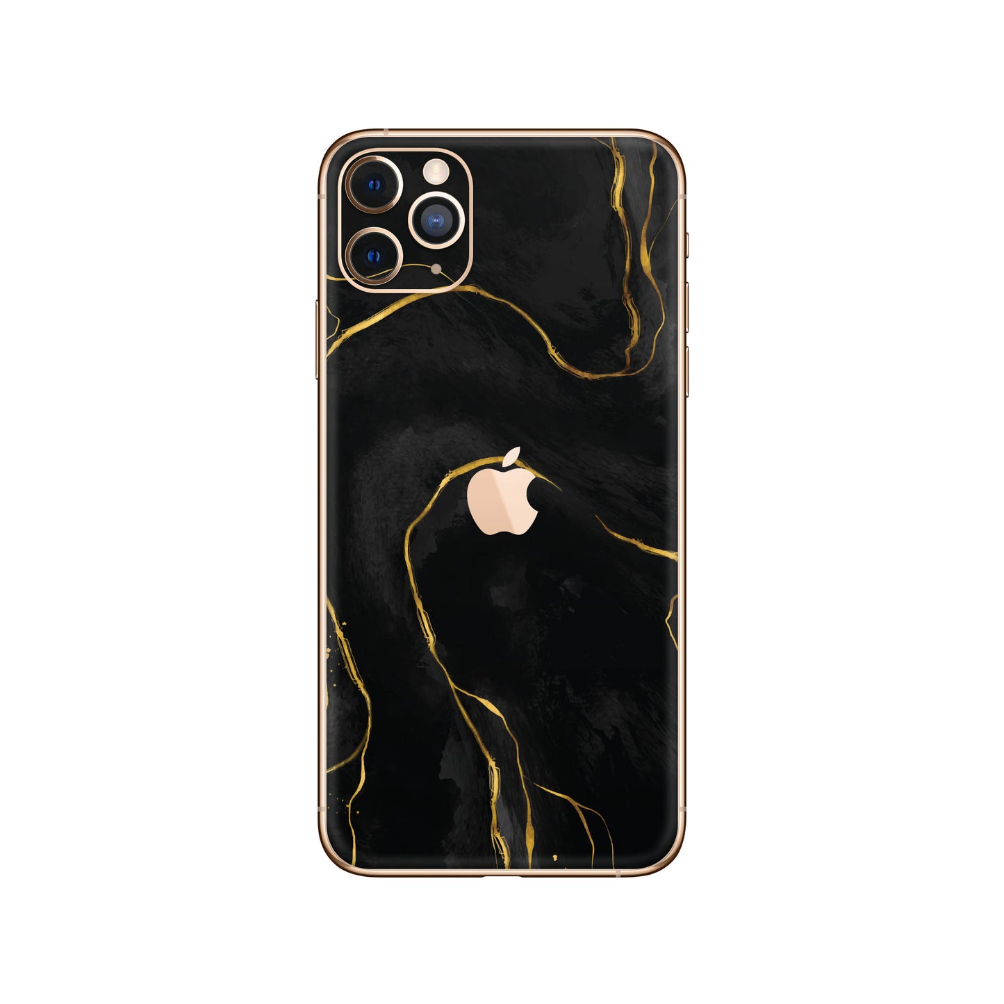 Folie de protectie iPhone 11 Pro, eSkins Signature, Skin Golden Onyx