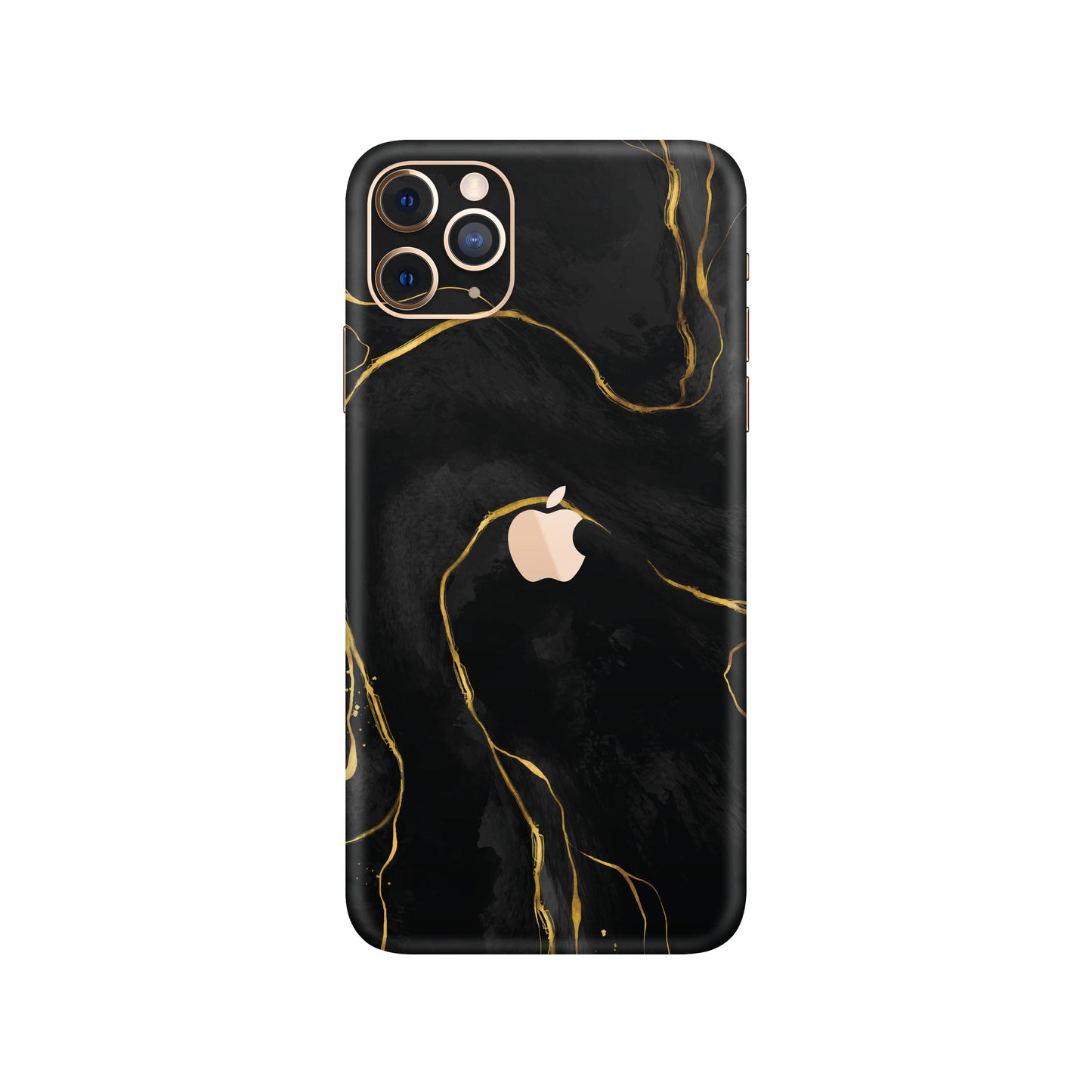 Folie de protectie iPhone 11 Pro, eSkins Signature, Skin Golden Onyx