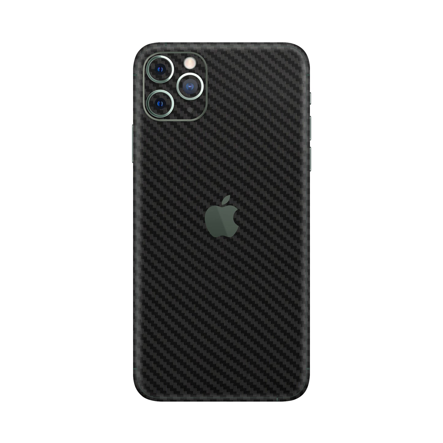 Folie de protectie iPhone 11 Pro Max, eSkins Elegans, Skin Carbon Negru