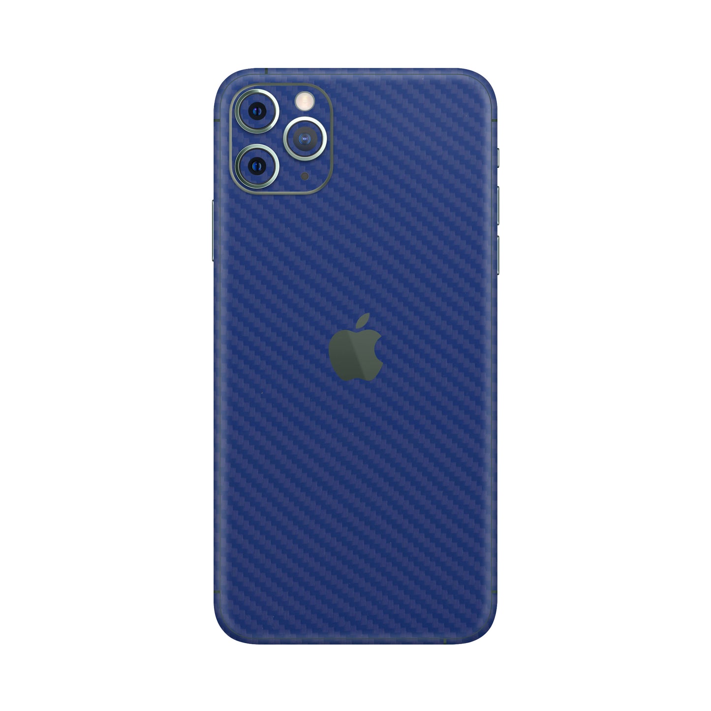 Folie de protectie iPhone 11 Pro Max, eSkins Elegans, Skin Carbon Albastru