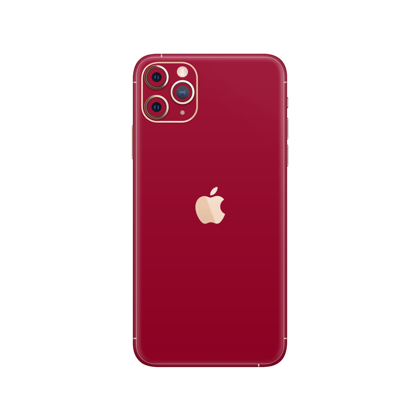 Folie de protectie iPhone 11 Pro, eSkins Unique, Skin Mat Rosu