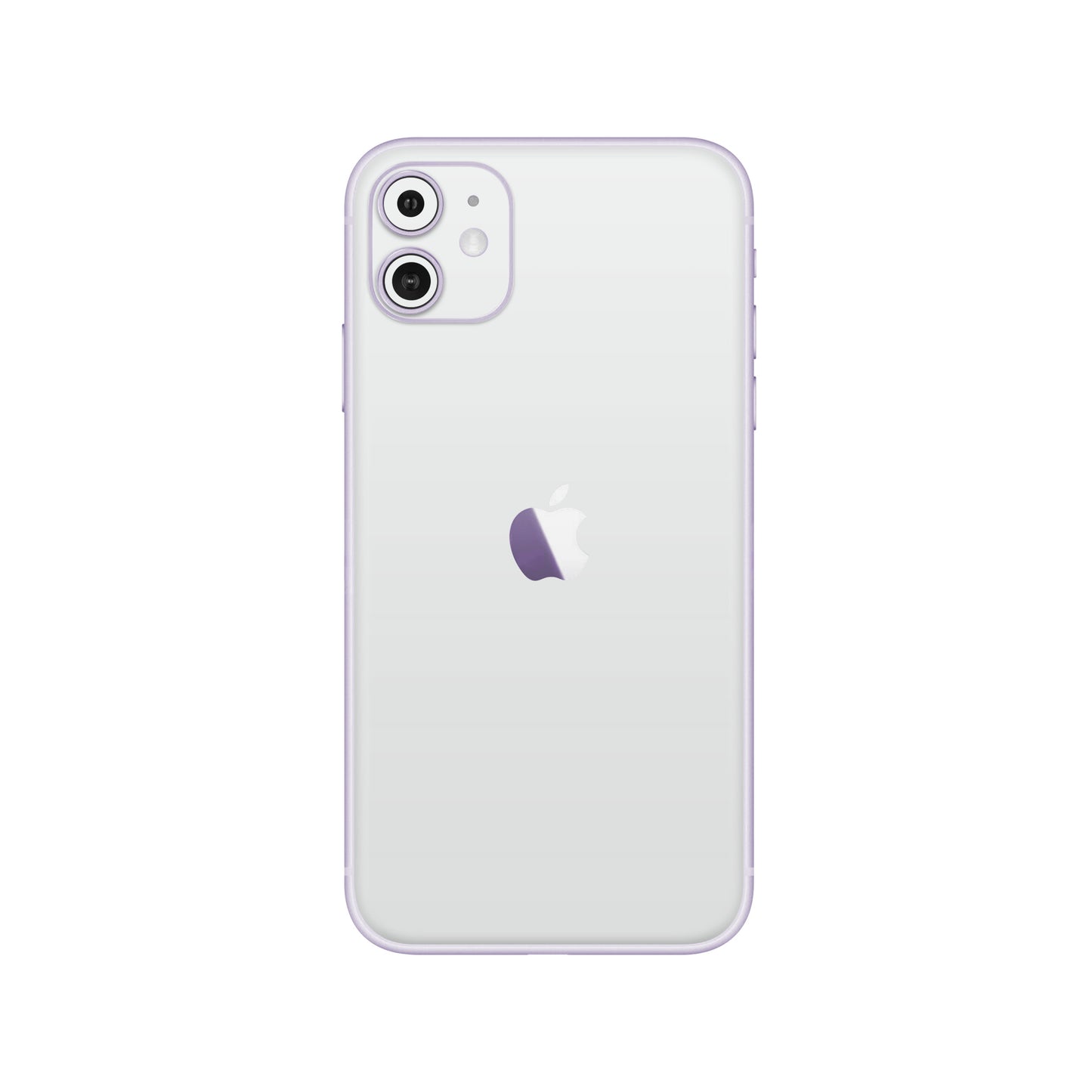 Folie de protectie iPhone 11, eSkins Unique, Skin Mat Alb