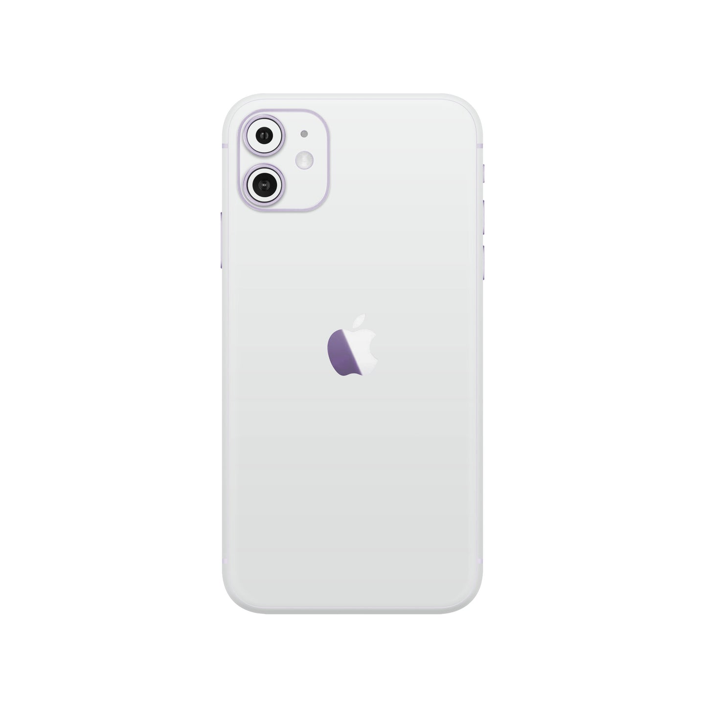 Folie de protectie iPhone 11, eSkins Unique, Skin Mat Alb