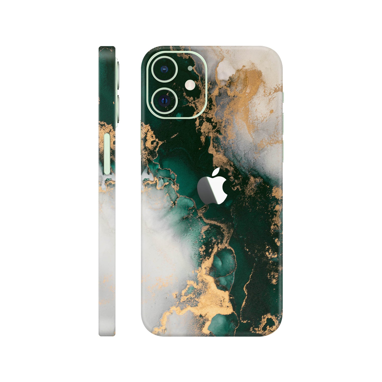 Folie de protectie iPhone 12, eSkins Signature, Forest Mist