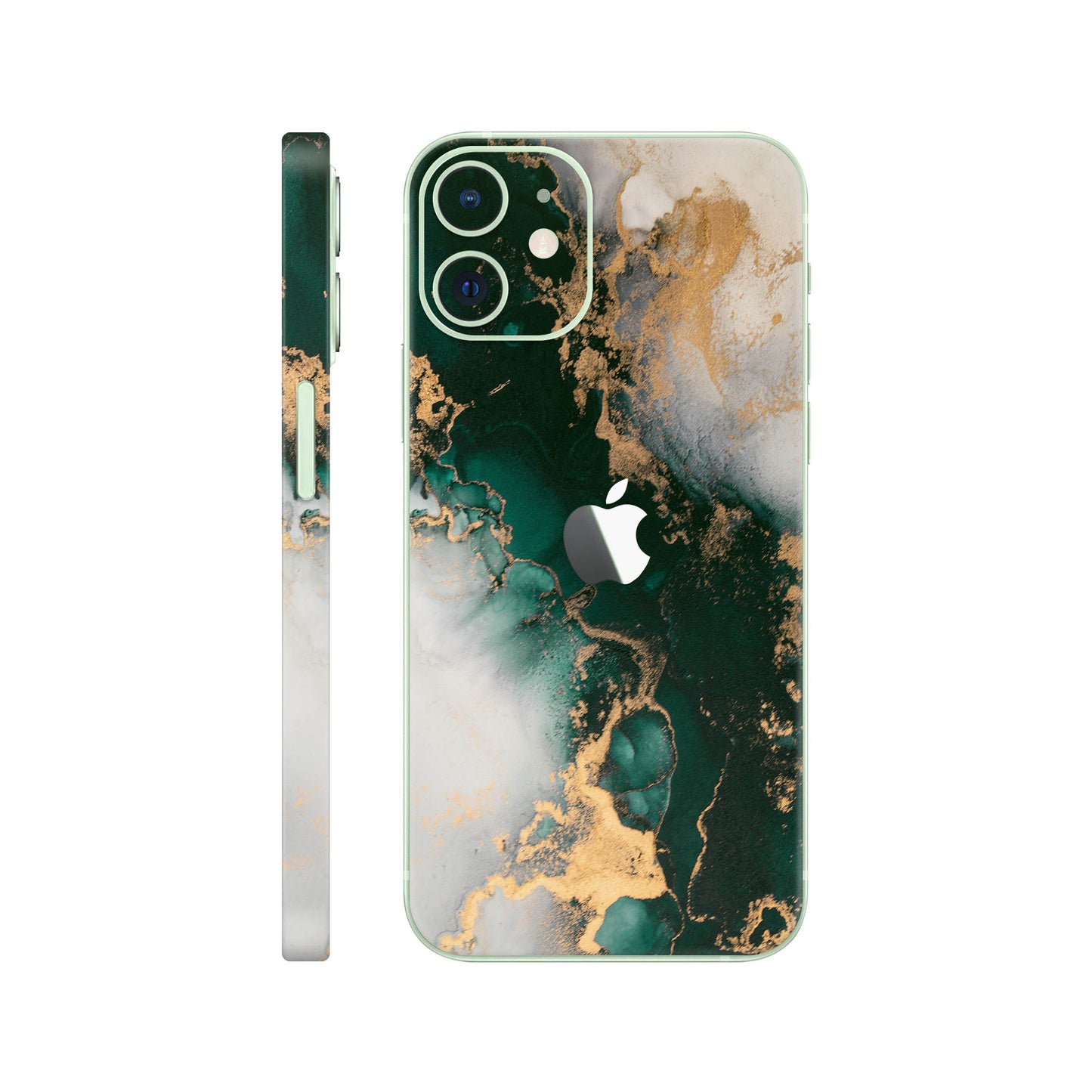 Folie de protectie iPhone 12, eSkins Signature, Forest Mist