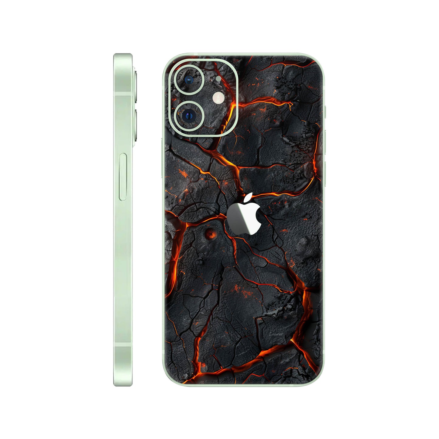 Folie de protectie iPhone 12, eSkins Signature, Skin Inferno Crust