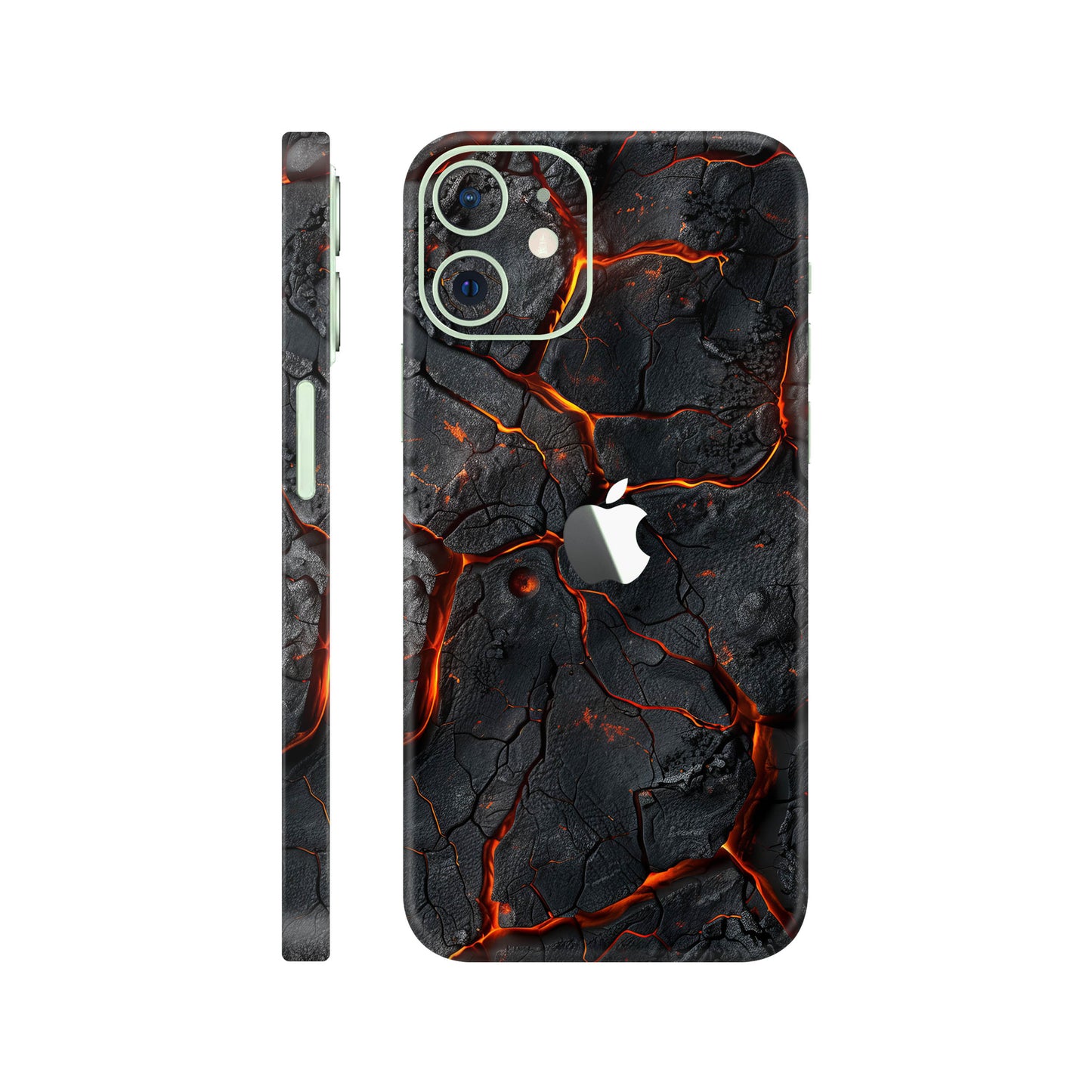 Folie de protectie iPhone 12, eSkins Signature, Skin Inferno Crust