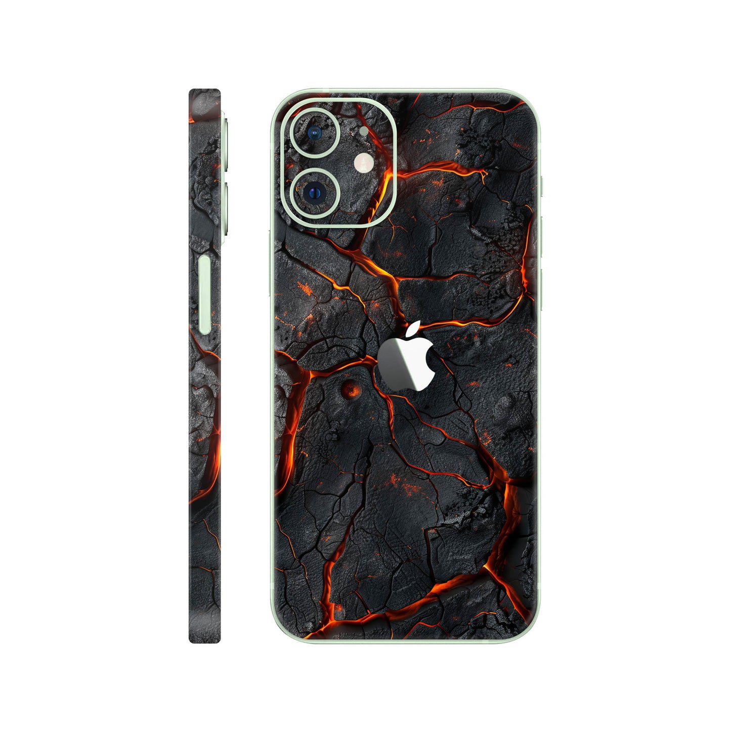 Folie de protectie iPhone 12, eSkins Signature, Skin Inferno Crust