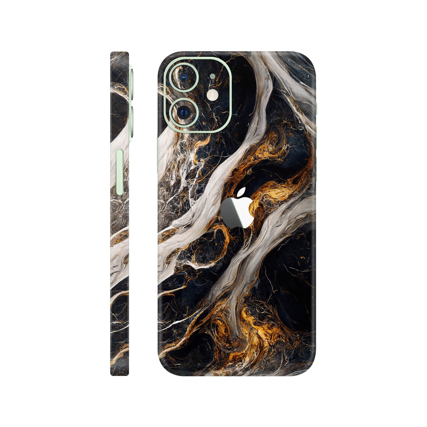Folie de protectie iPhone 12, eSkins Signature, Skin Luxe Nebula