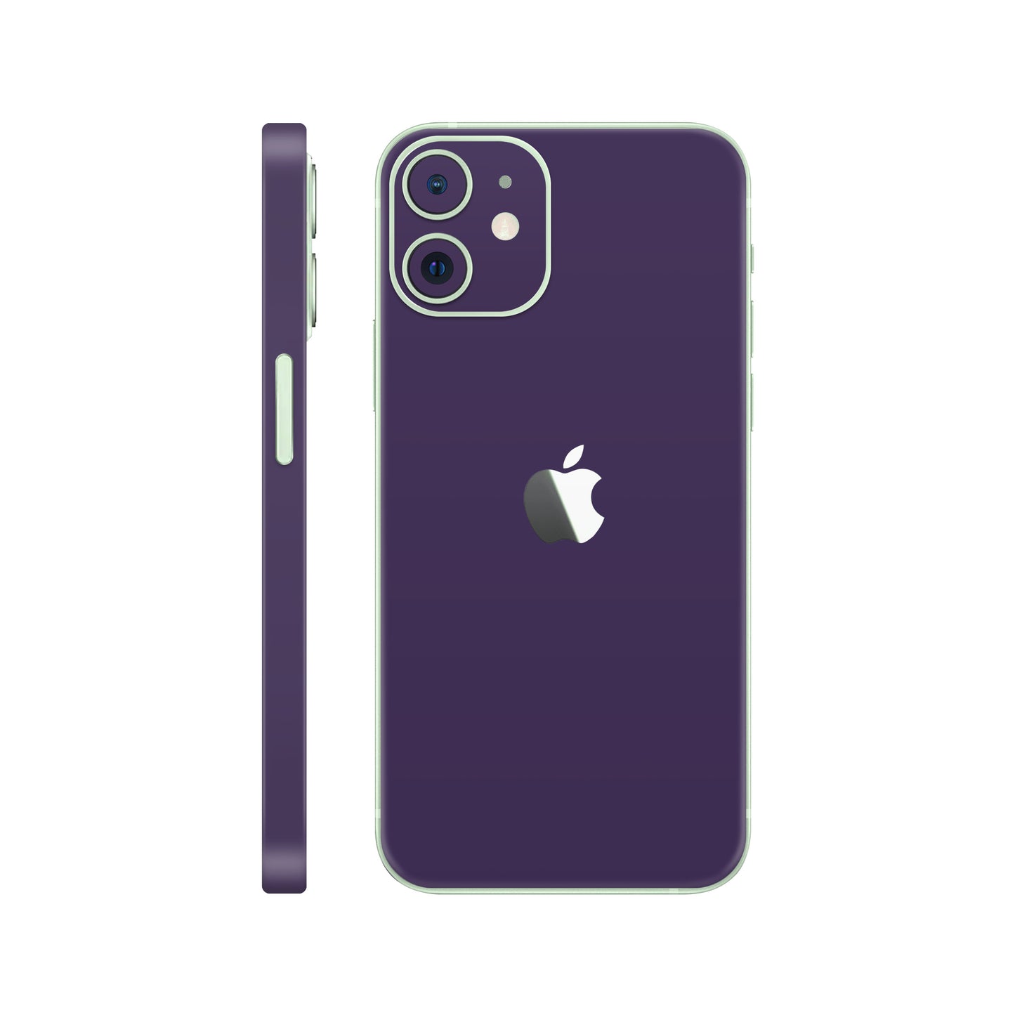 Folie de protectie iPhone 12, eSkins Unique, Skin Mat Mov