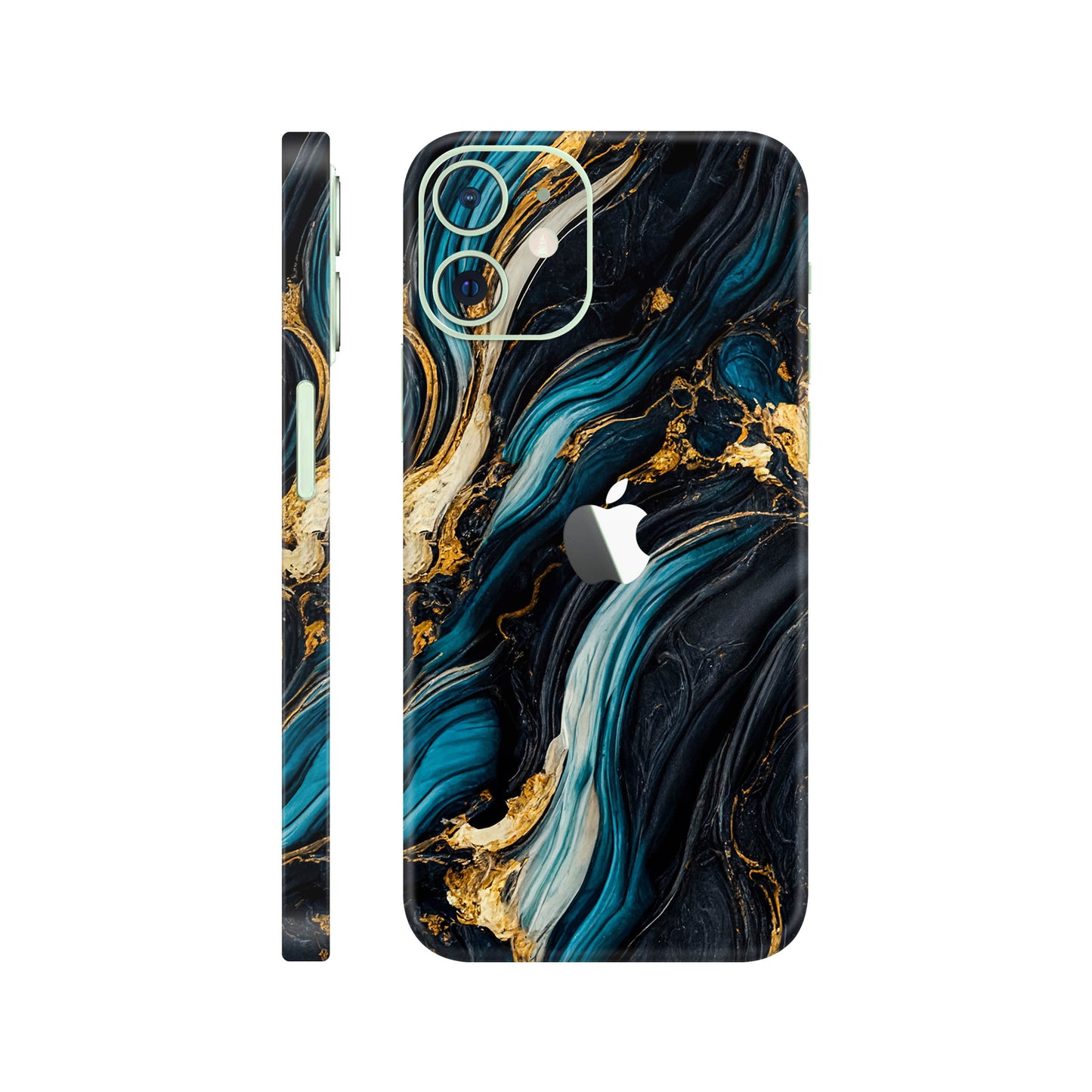 Folie de protectie iPhone 12, eSkins Signature, Mystic Ocean