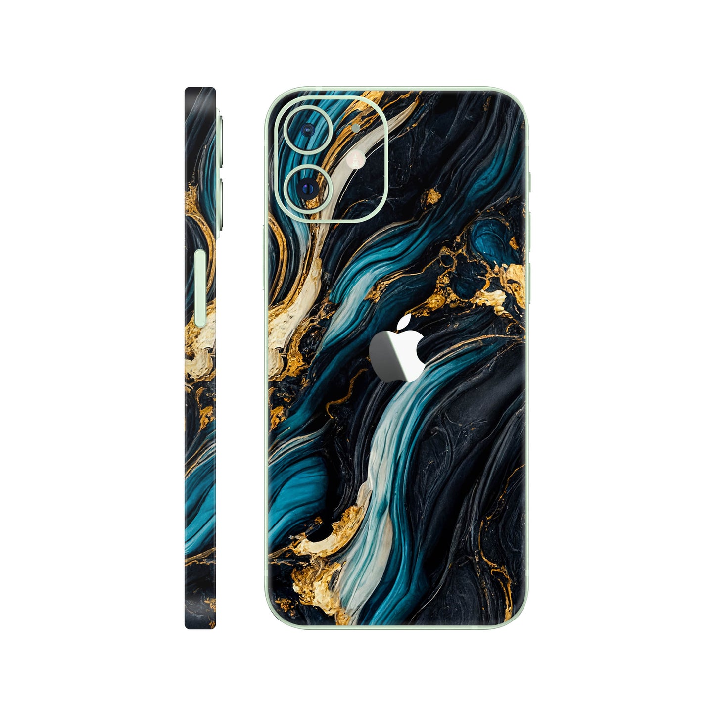 Folie de protectie iPhone 12, eSkins Signature, Mystic Ocean