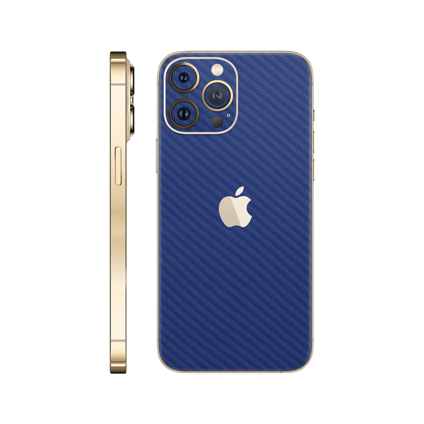 Skin iPhone 12 Pro, Carbon 3D Blue