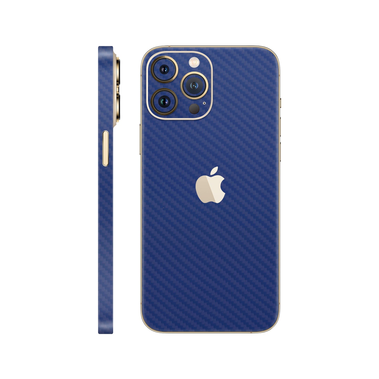 Skin iPhone 12 Pro, Carbon 3D Blue