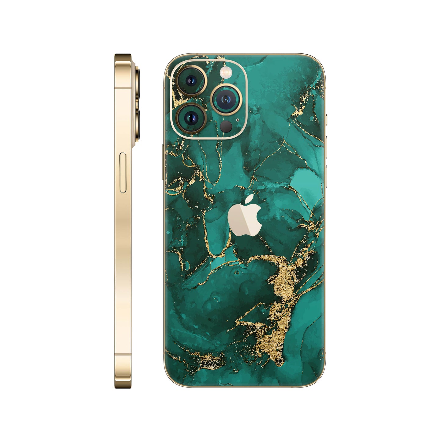 Folie de protectie iPhone 12 Pro, eSkins Signature, Ethereal Green