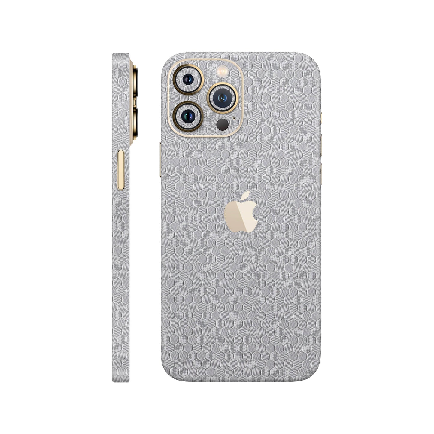 Skin iPhone 12 Pro, Honeycomb 3D Gray