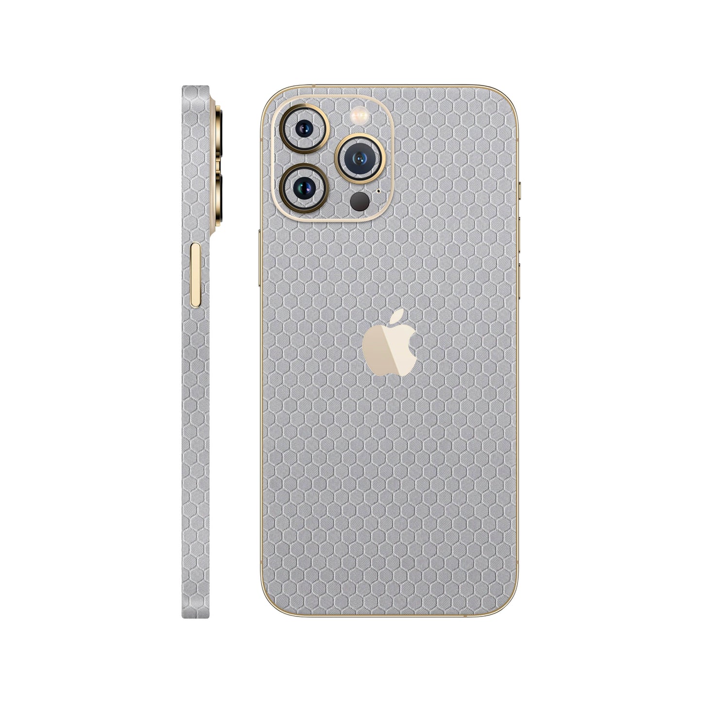 Skin iPhone 12 Pro, Honeycomb 3D Gray