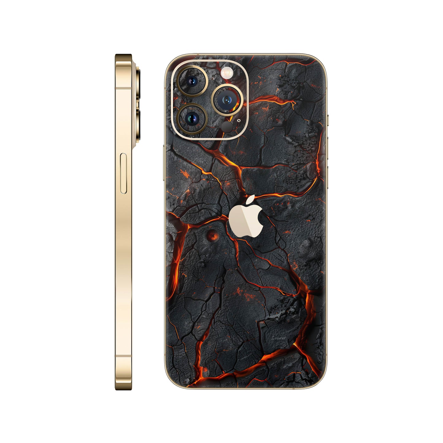 Folie de protectie iPhone 12 Pro, eSkins Signature, Skin Inferno Crust