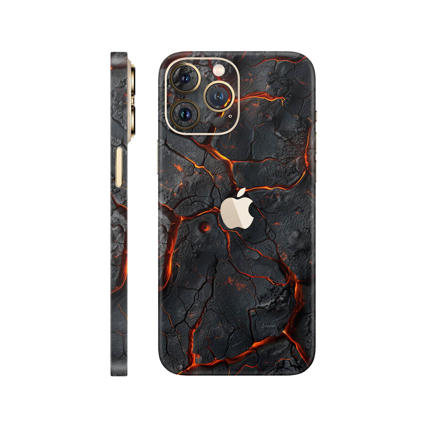 Folie de protectie iPhone 12 Pro, eSkins Signature, Skin Inferno Crust