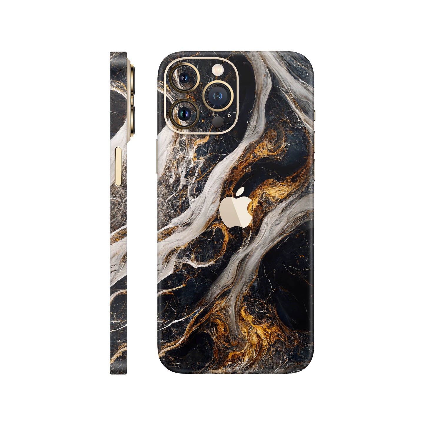 Folie de protectie iPhone 12 Pro, eSkins Signature, Skin Luxe Nebula