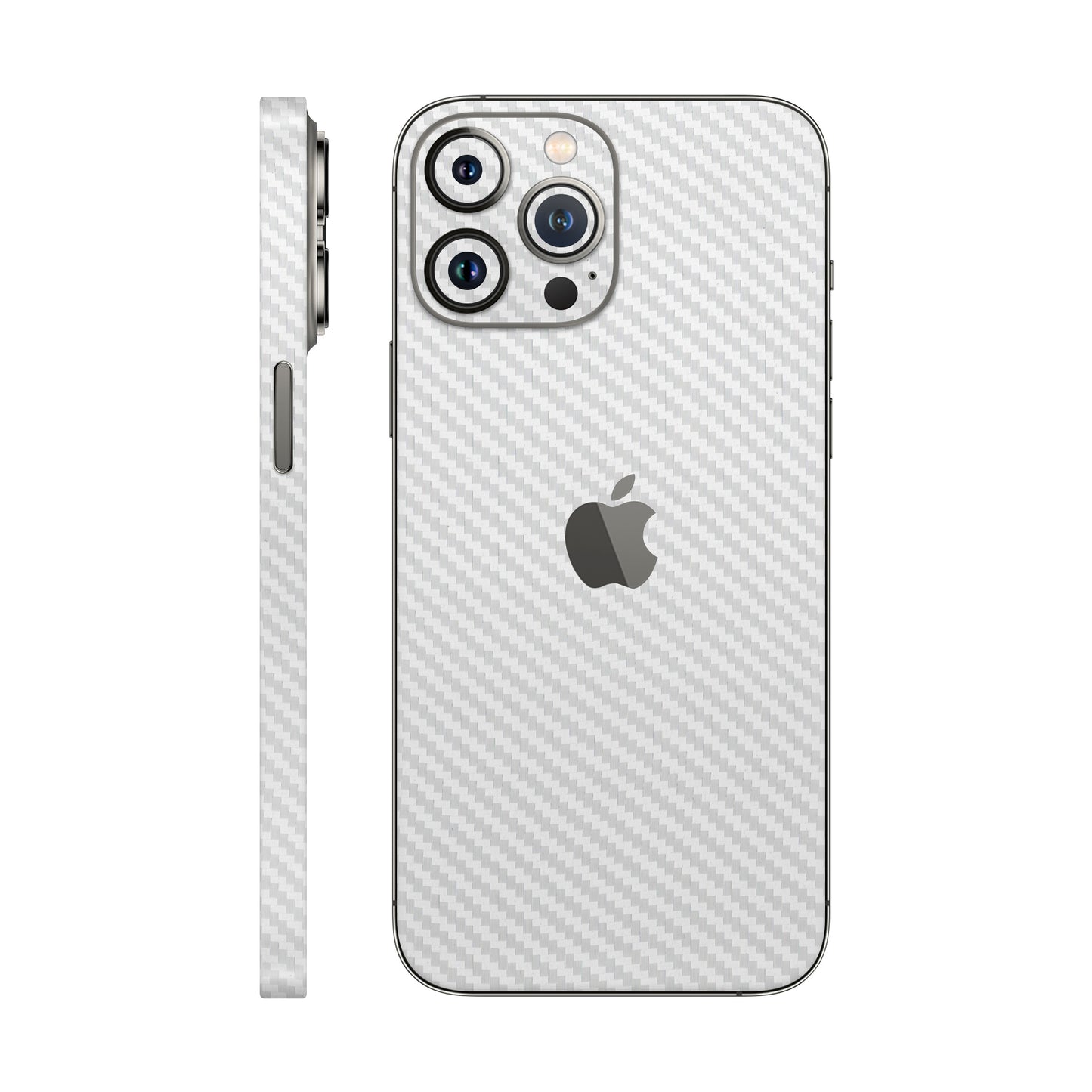 Skin iPhone 12 Pro Max, Carbon 3D White
