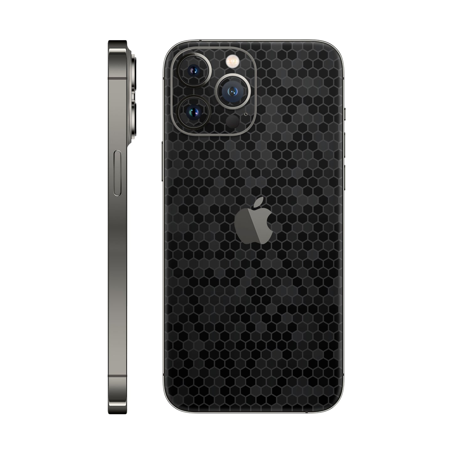 Skin iPhone 12 Pro Max, Honeycomb 3D Black