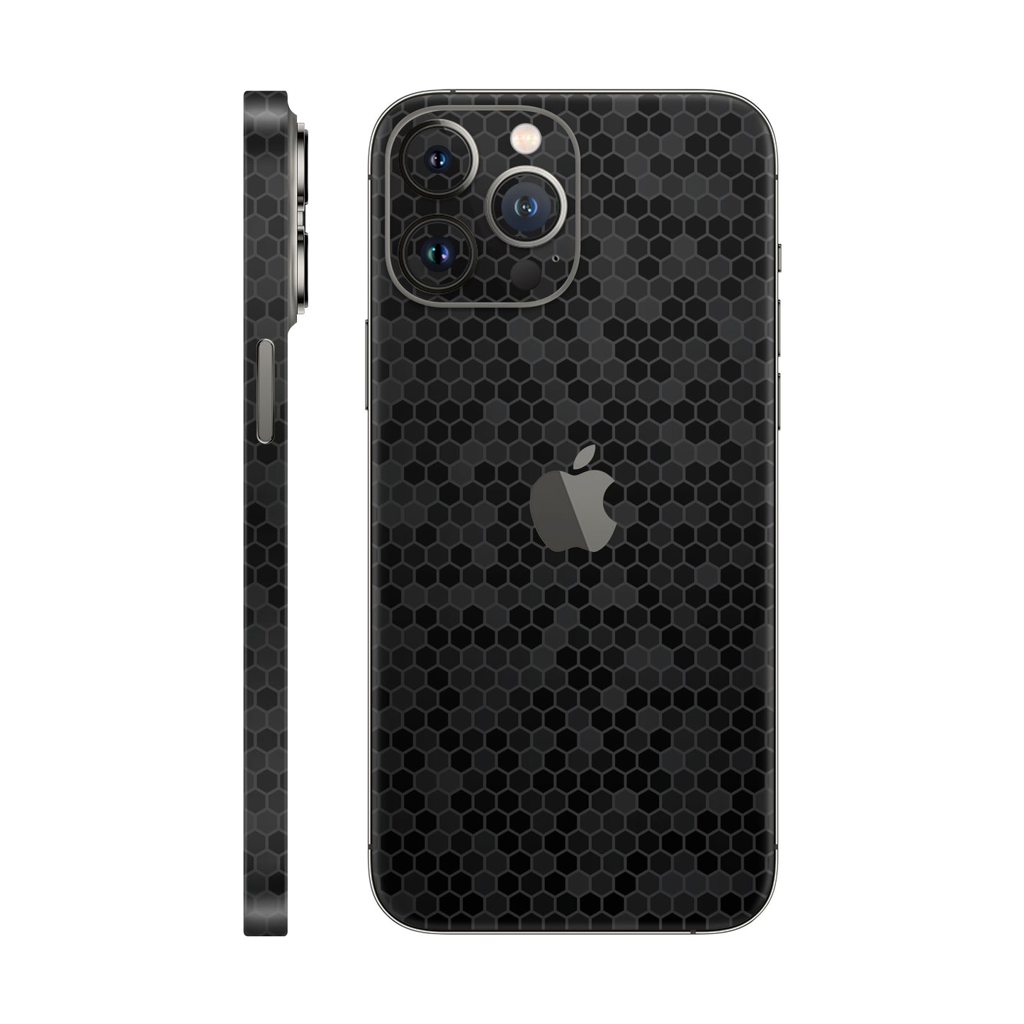 Skin iPhone 12 Pro Max, Honeycomb 3D Black