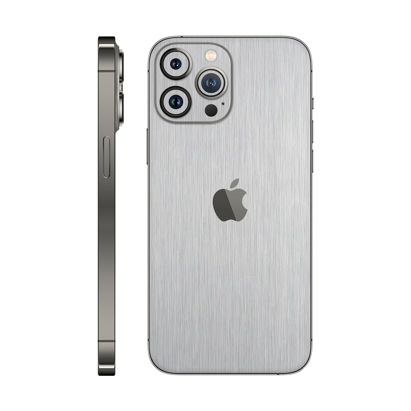 Folie de protectie iPhone 12 Pro Max, eSkins Elegans, Skin Metalic Gri