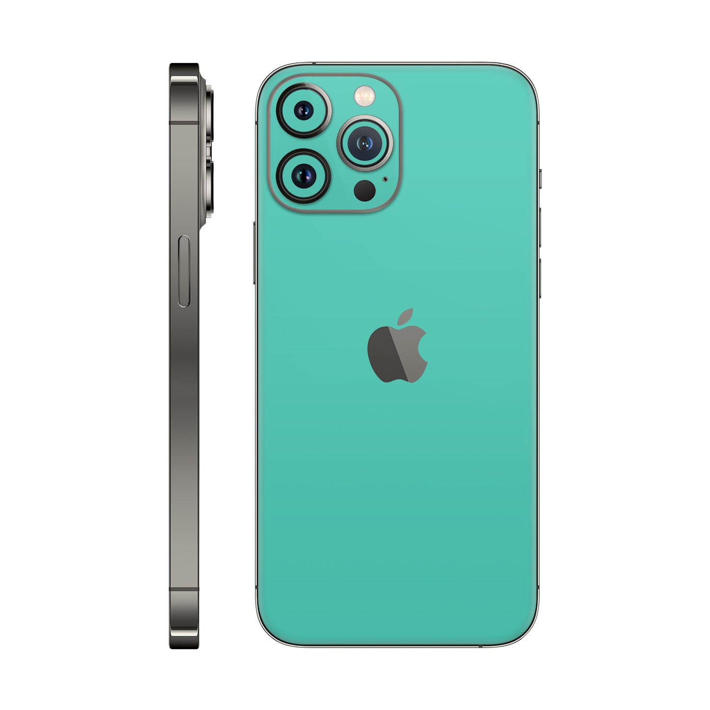 Folie de protectie iPhone 12 Pro Max, eSkins Unique, Skin Mat Verde Menta