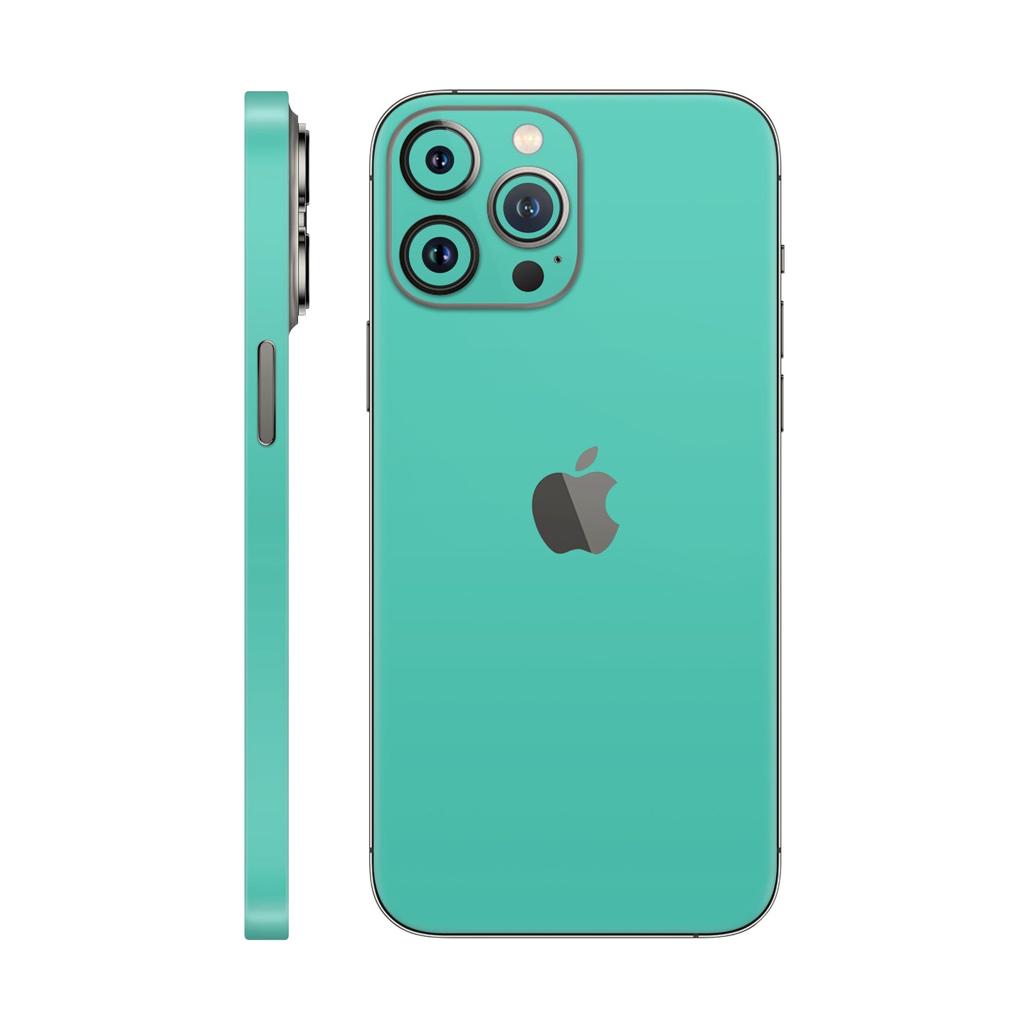 Folie de protectie iPhone 12 Pro Max, eSkins Unique, Skin Mat Verde Menta