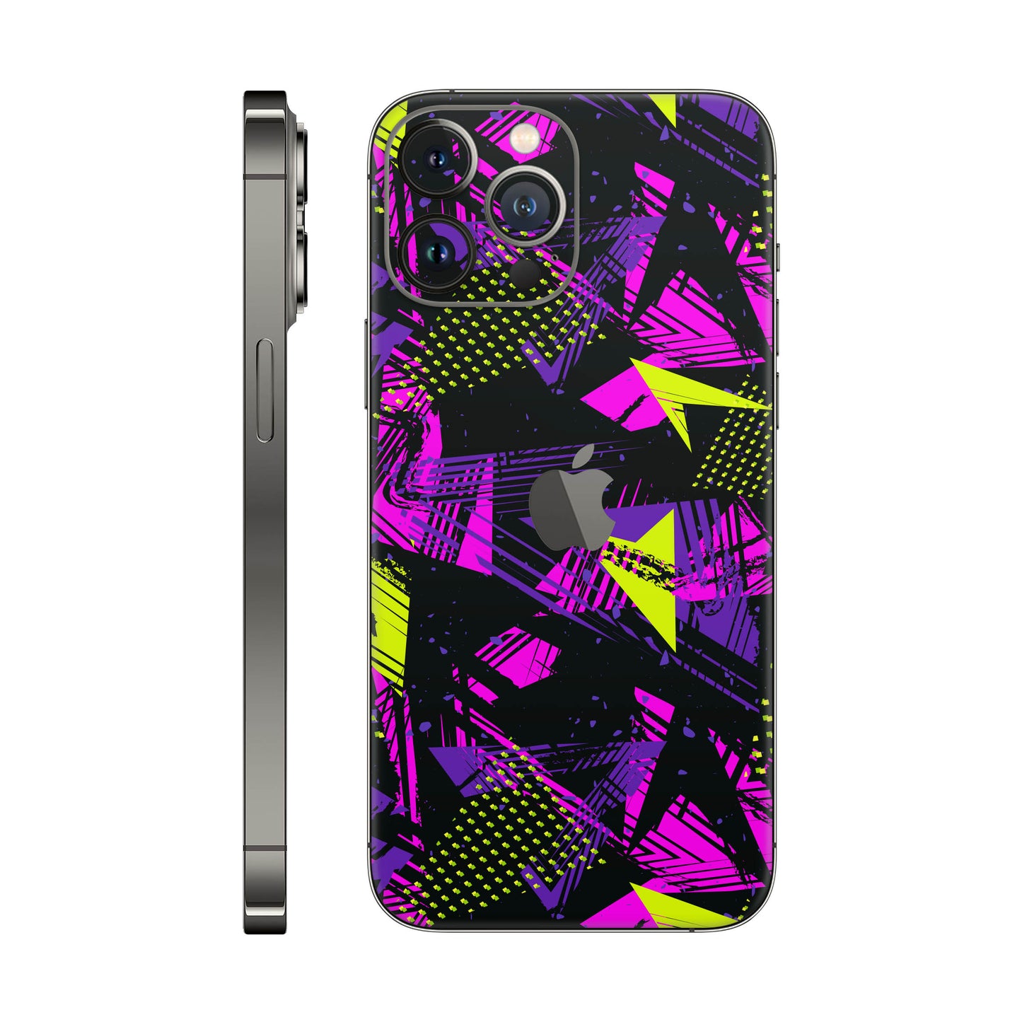 Folie de protectie iPhone 12 Pro Max, eSkins Signature, Skin Urban Graffiti