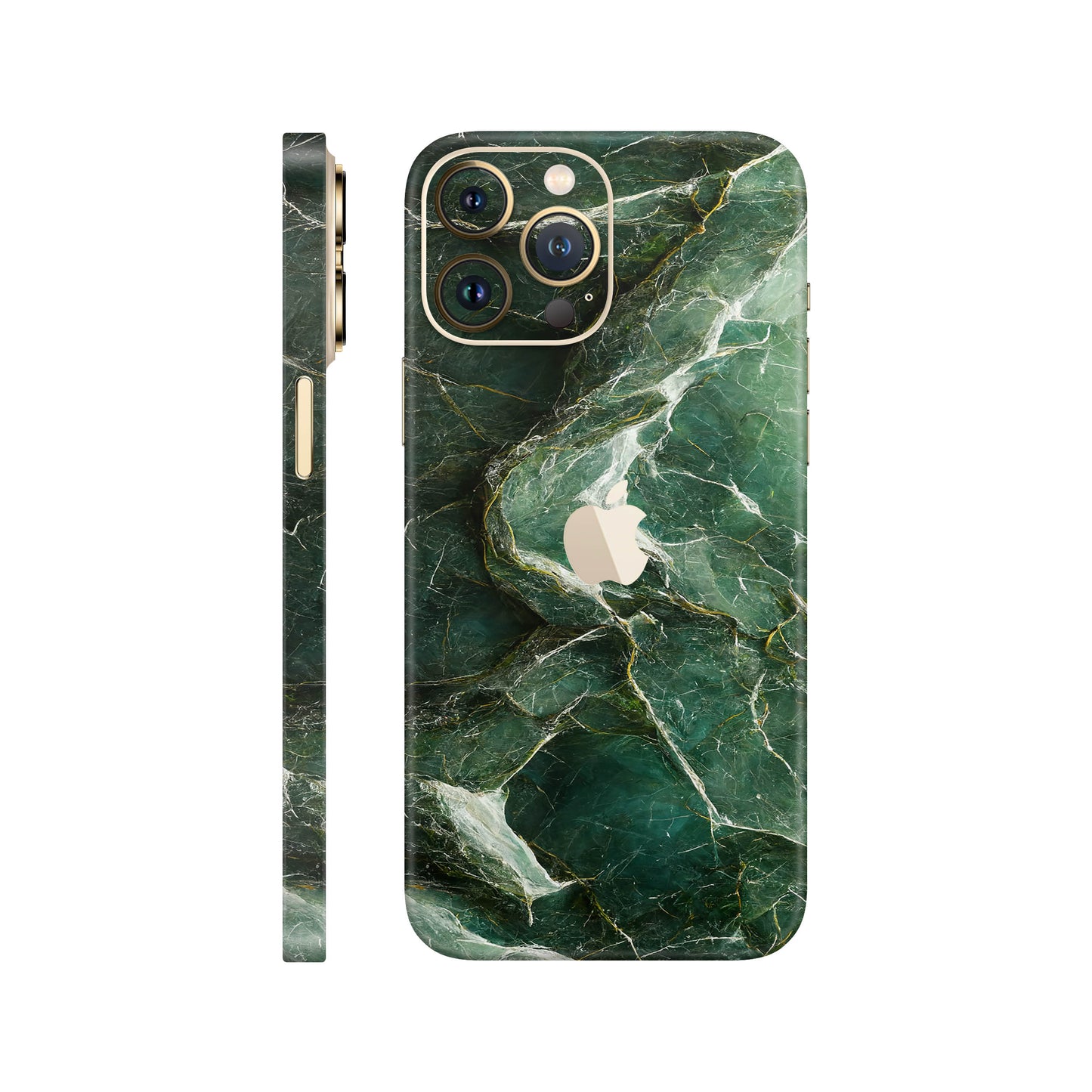 Folie de protectie iPhone 12 Pro, eSkins Signature, Mystic Emerald