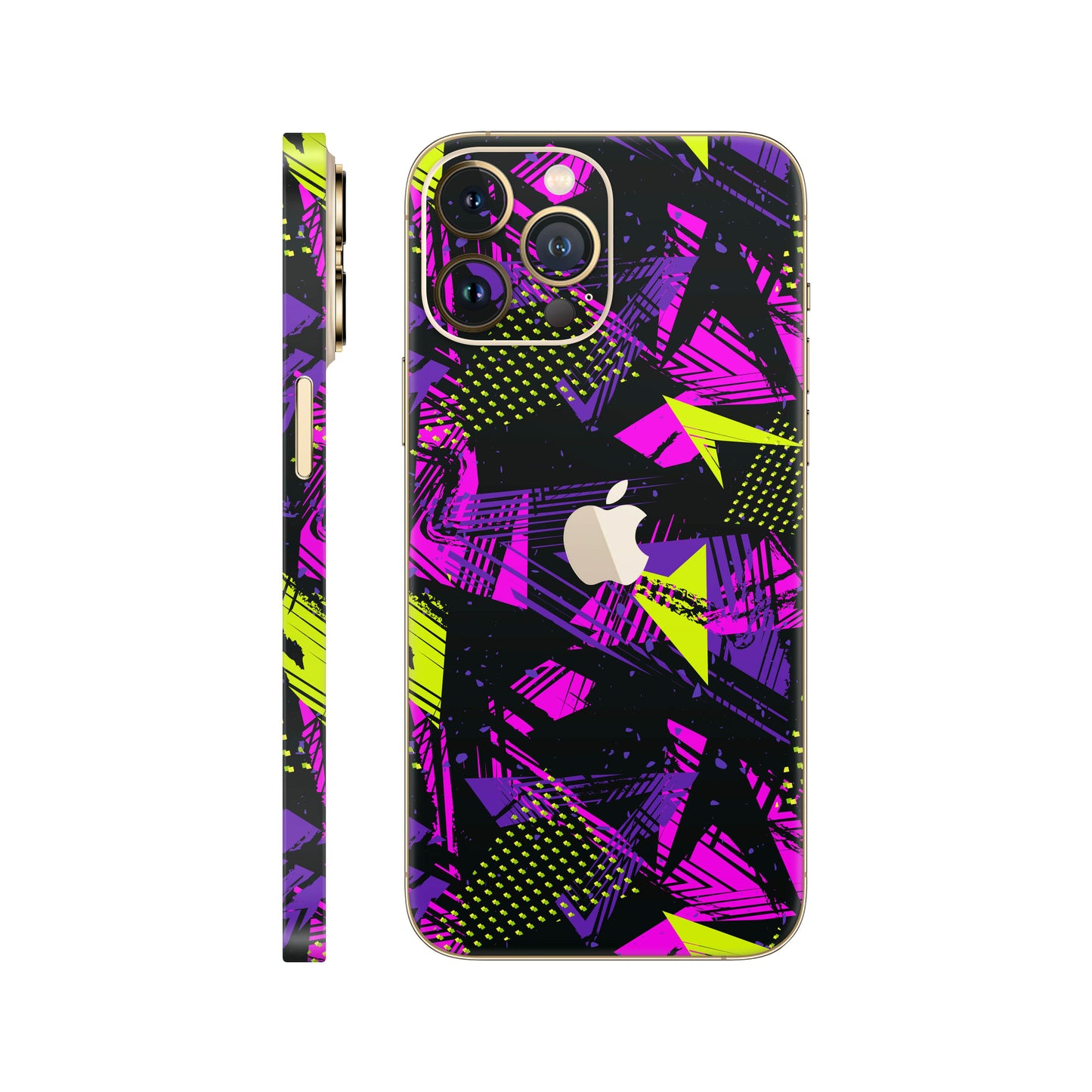Folie de protectie iPhone 12 Pro, eSkins Signature, Skin Urban Graffiti
