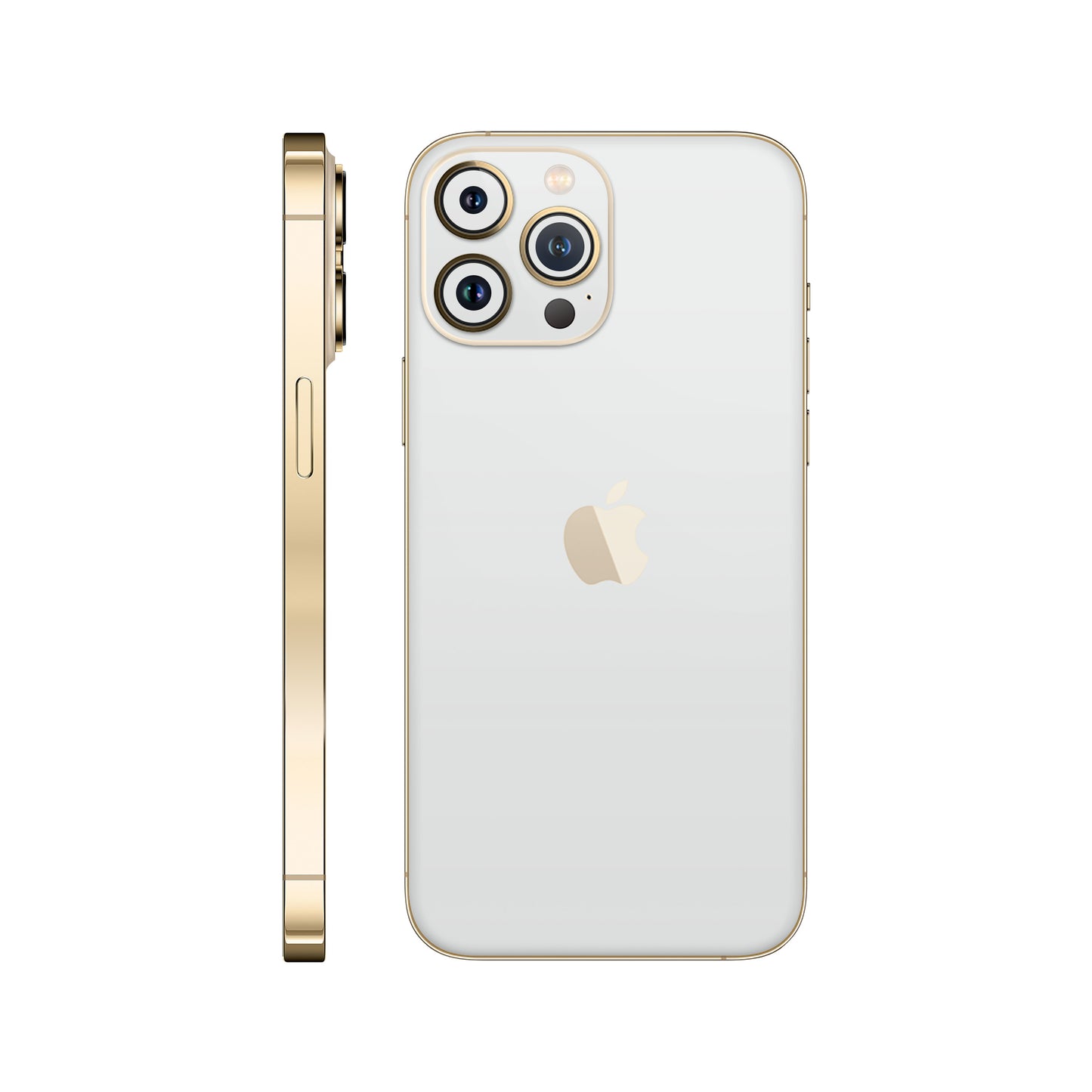 Folie de protectie iPhone 12 Pro, eSkins Unique, Skin Mat Alb