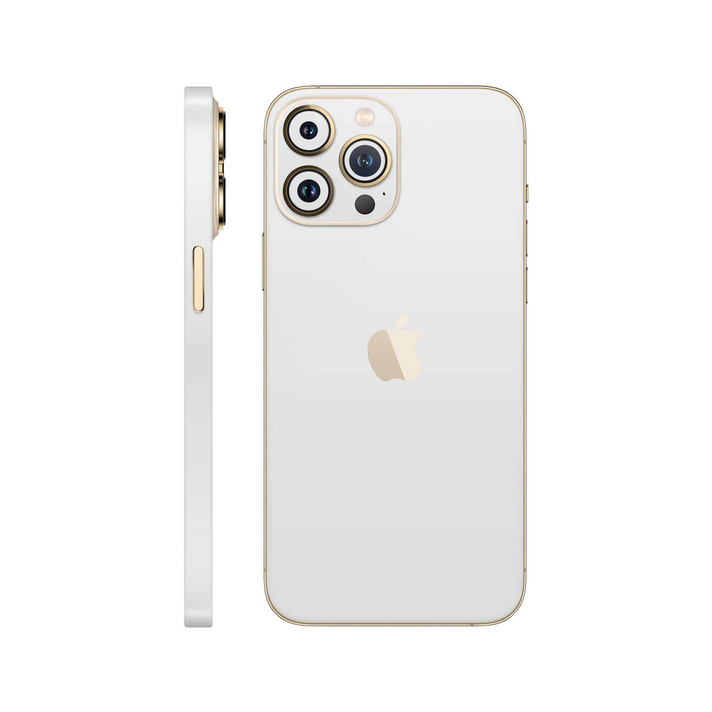Folie de protectie iPhone 12 Pro, eSkins Unique, Skin Mat Alb