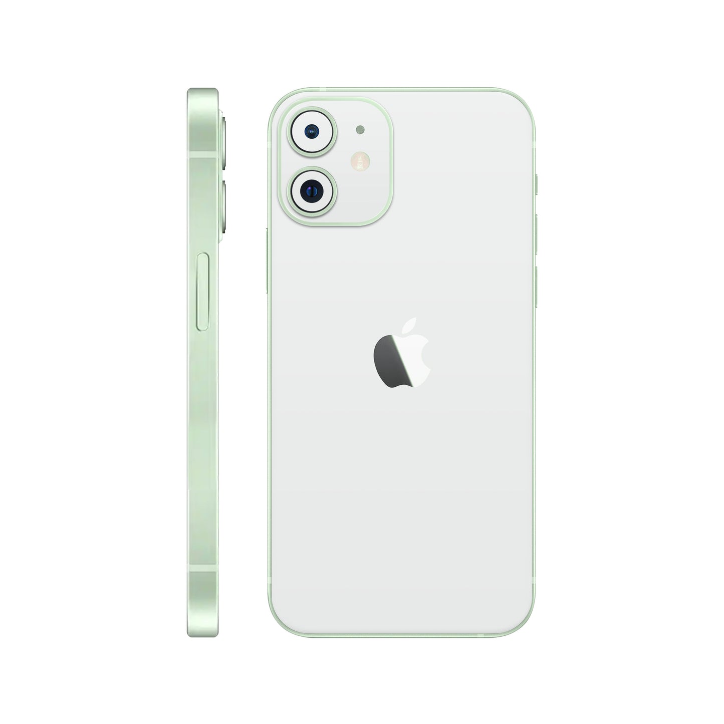 Folie de protectie iPhone 12, eSkins Unique, Skin Mat Alb