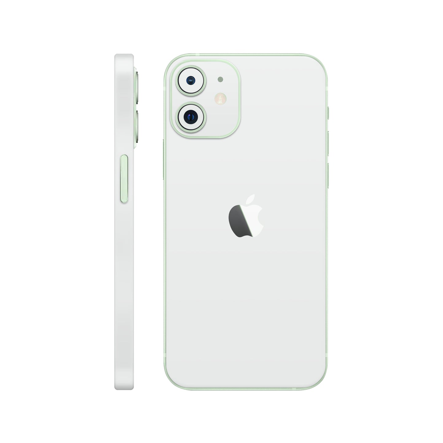 Folie de protectie iPhone 12, eSkins Unique, Skin Mat Alb