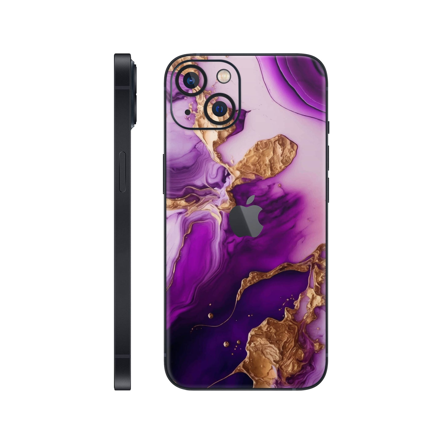 Folie de protectie iPhone 13, eSkins Signature, Skin Amethyst Dream