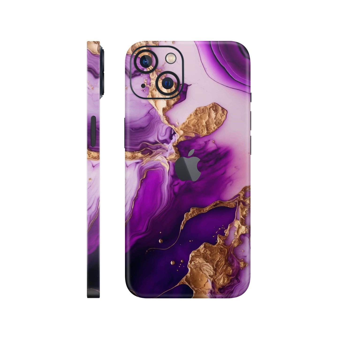 Folie de protectie iPhone 13, eSkins Signature, Skin Amethyst Dream