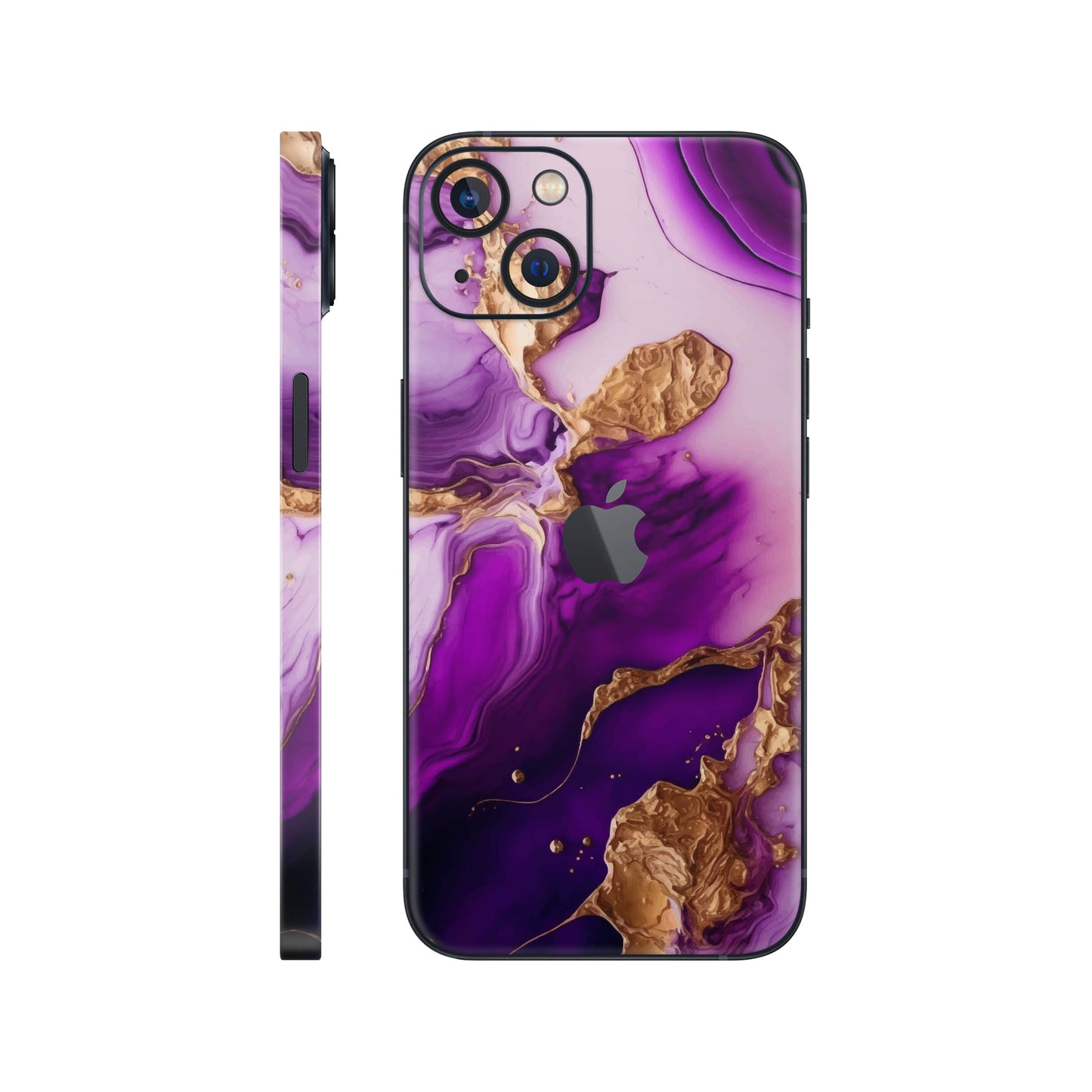 Folie de protectie iPhone 13, eSkins Signature, Skin Amethyst Dream