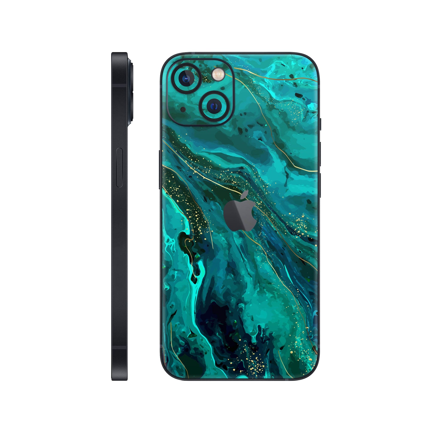 Folie de protectie iPhone 13, eSkins Signature, Skin Celestial Lagoon