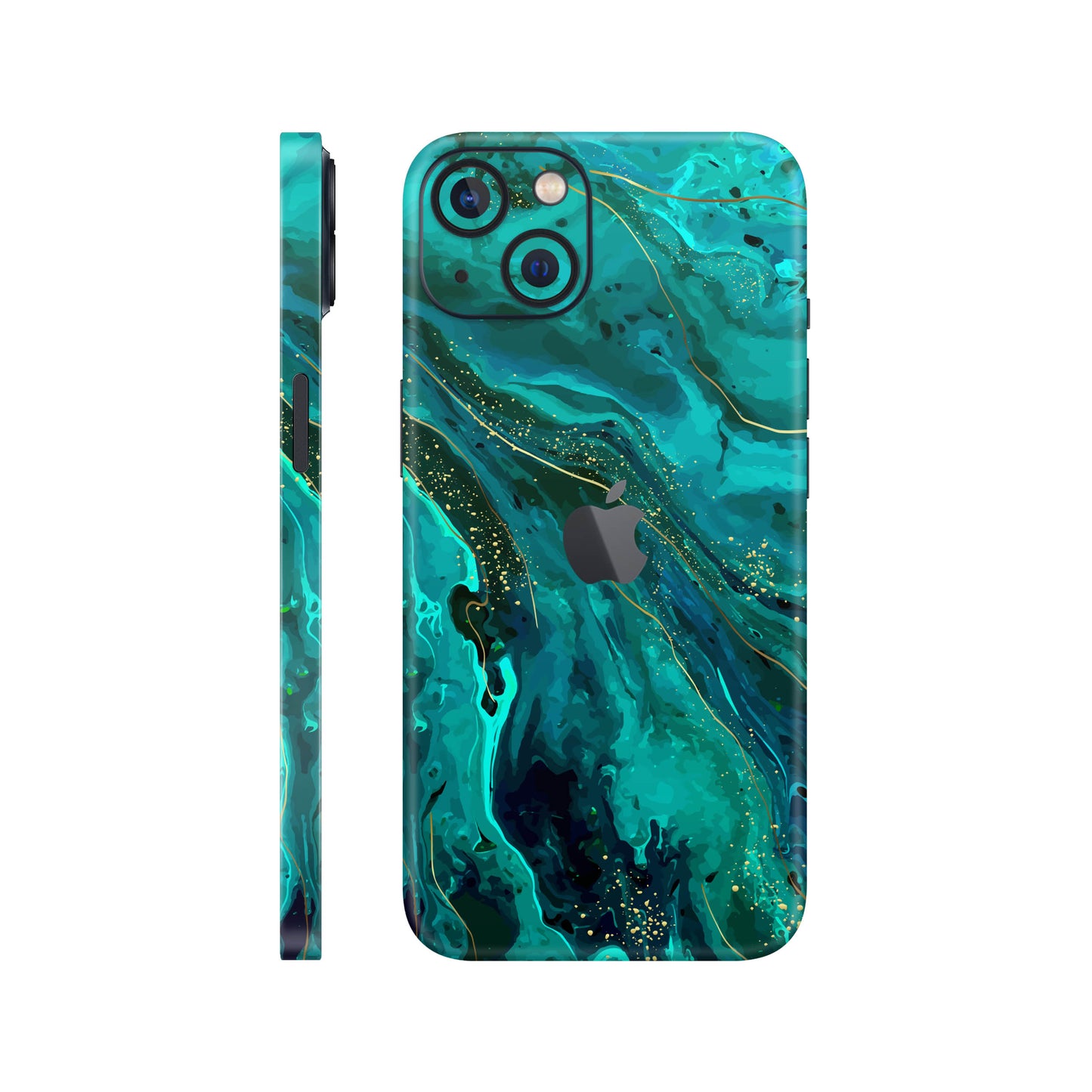 Folie de protectie iPhone 13, eSkins Signature, Skin Celestial Lagoon