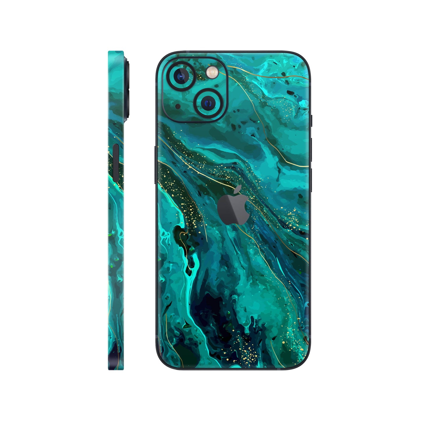 Folie de protectie iPhone 13, eSkins Signature, Skin Celestial Lagoon