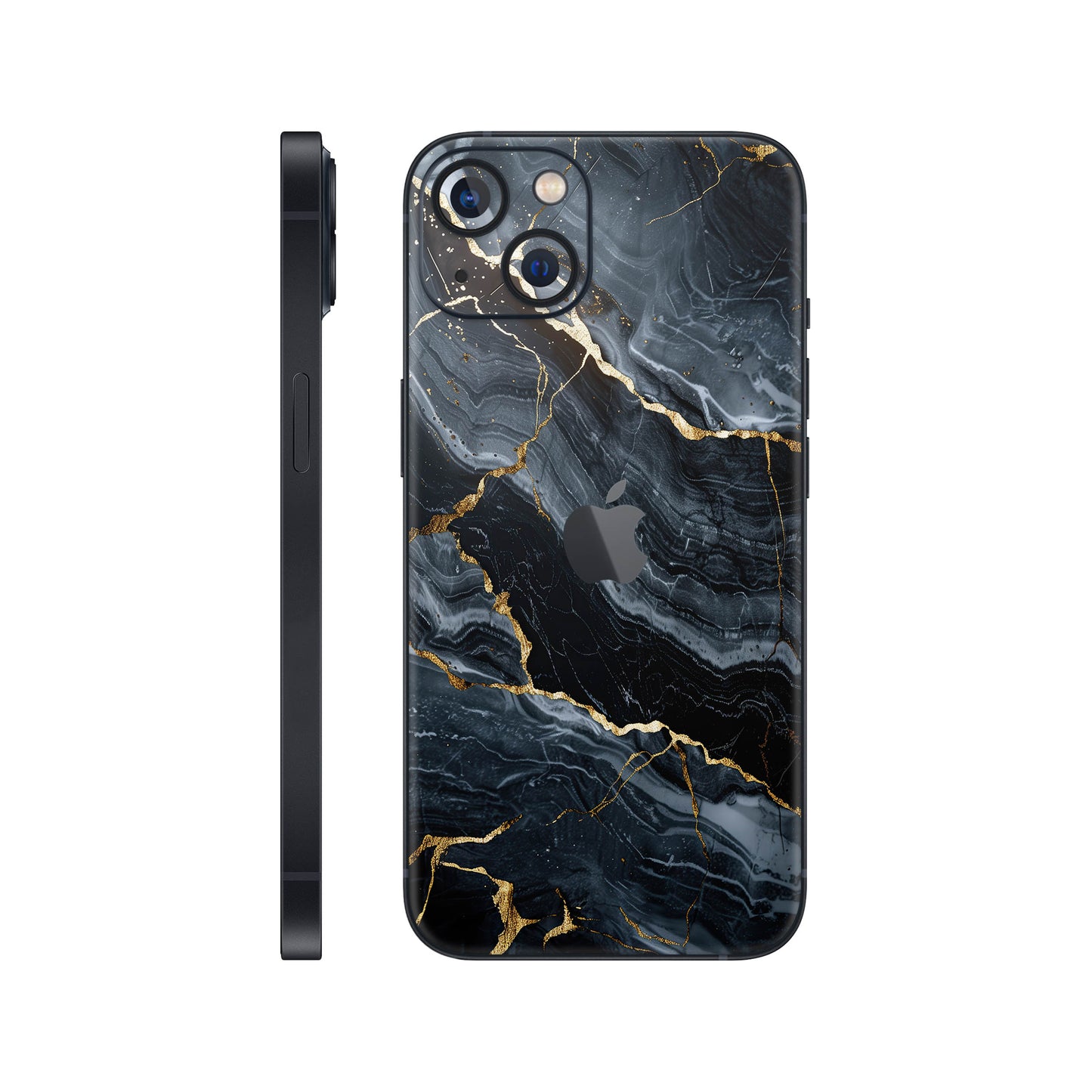 Folie de protectie iPhone 13, eSkins Signature, Skin Gilded Abyss