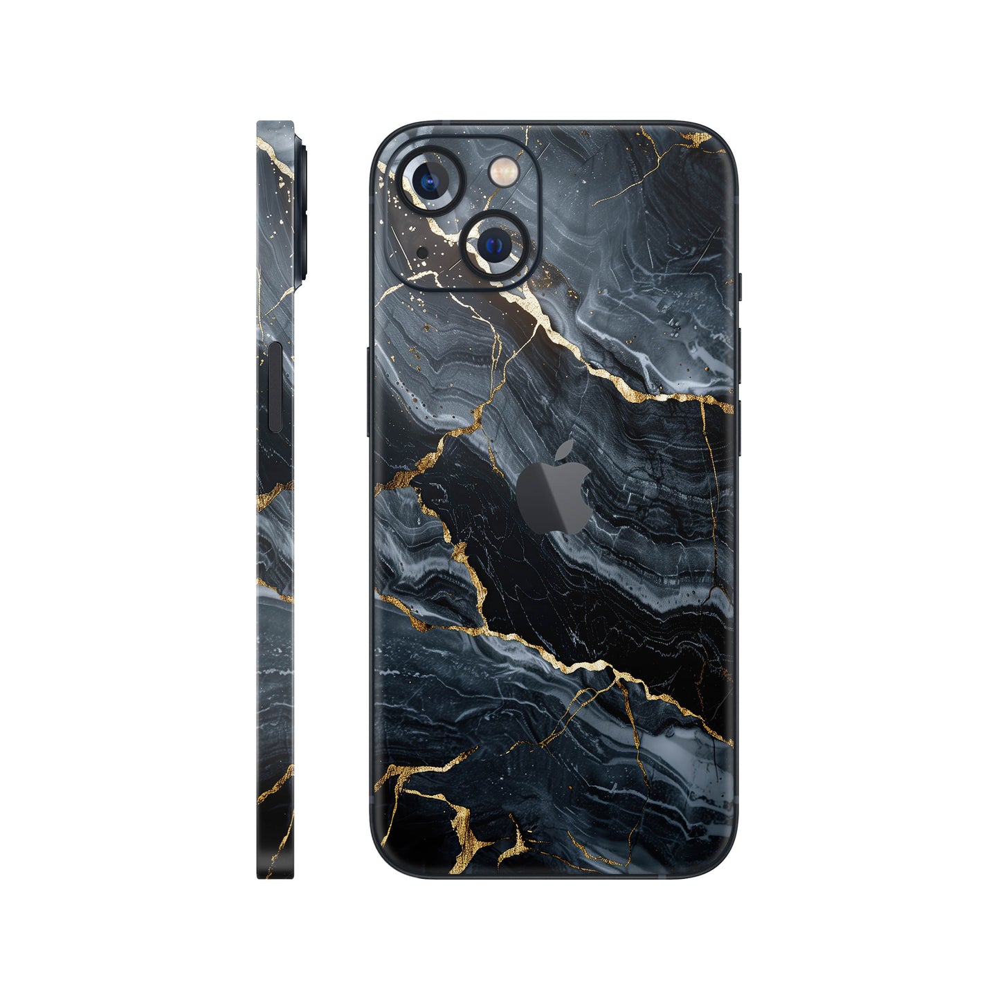 Folie de protectie iPhone 13, eSkins Signature, Skin Gilded Abyss