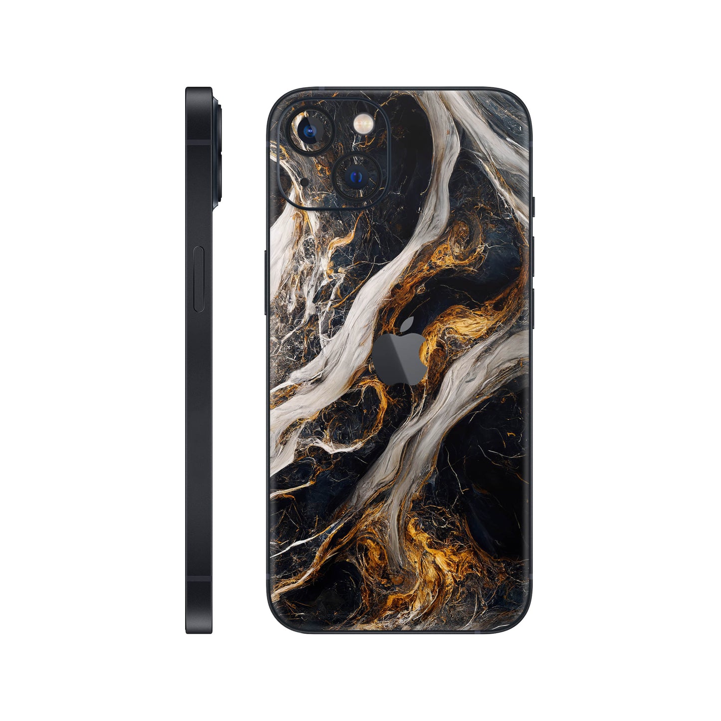 Folie de protectie iPhone 13, eSkins Signature, Skin Luxe Nebula