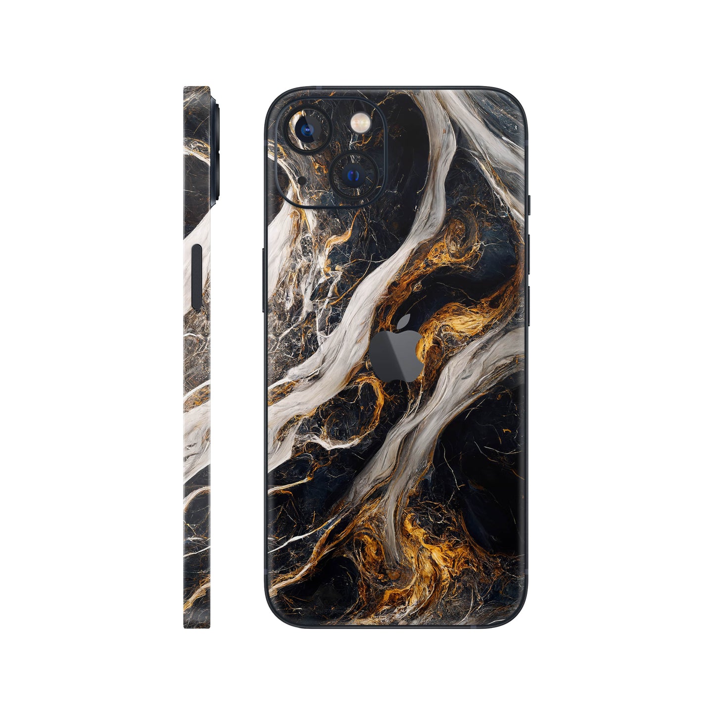 Folie de protectie iPhone 13, eSkins Signature, Skin Luxe Nebula