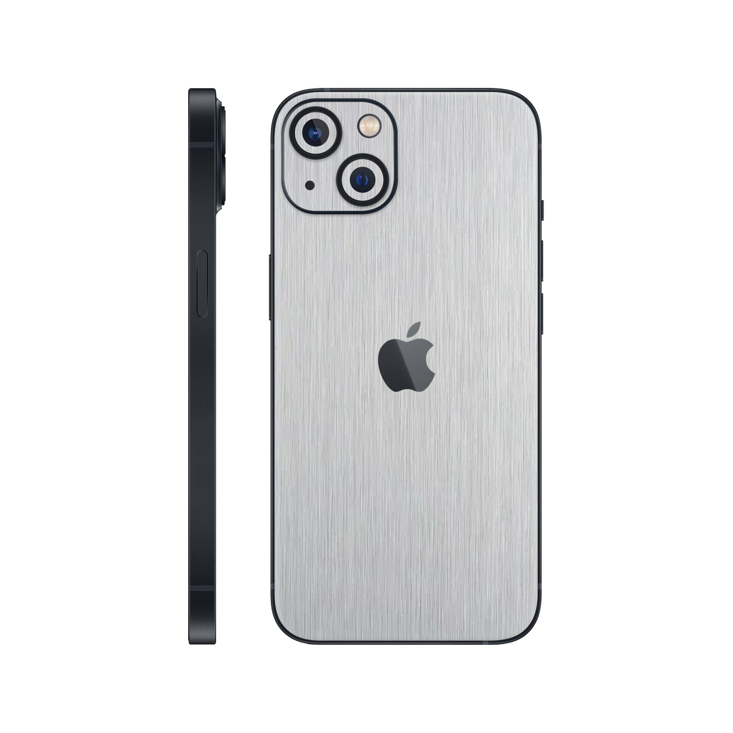 Folie de protectie iPhone 13, eSkins Elegans, Skin Metalic Gri