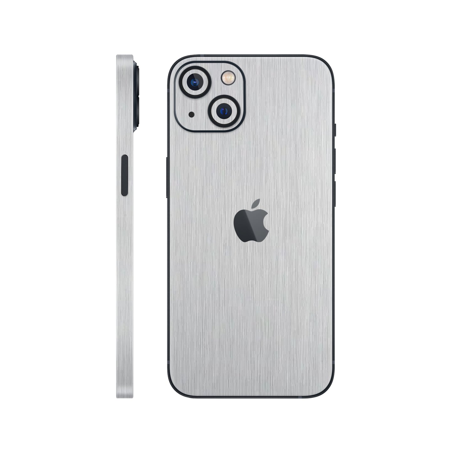 Folie de protectie iPhone 13, eSkins Elegans, Skin Metalic Gri
