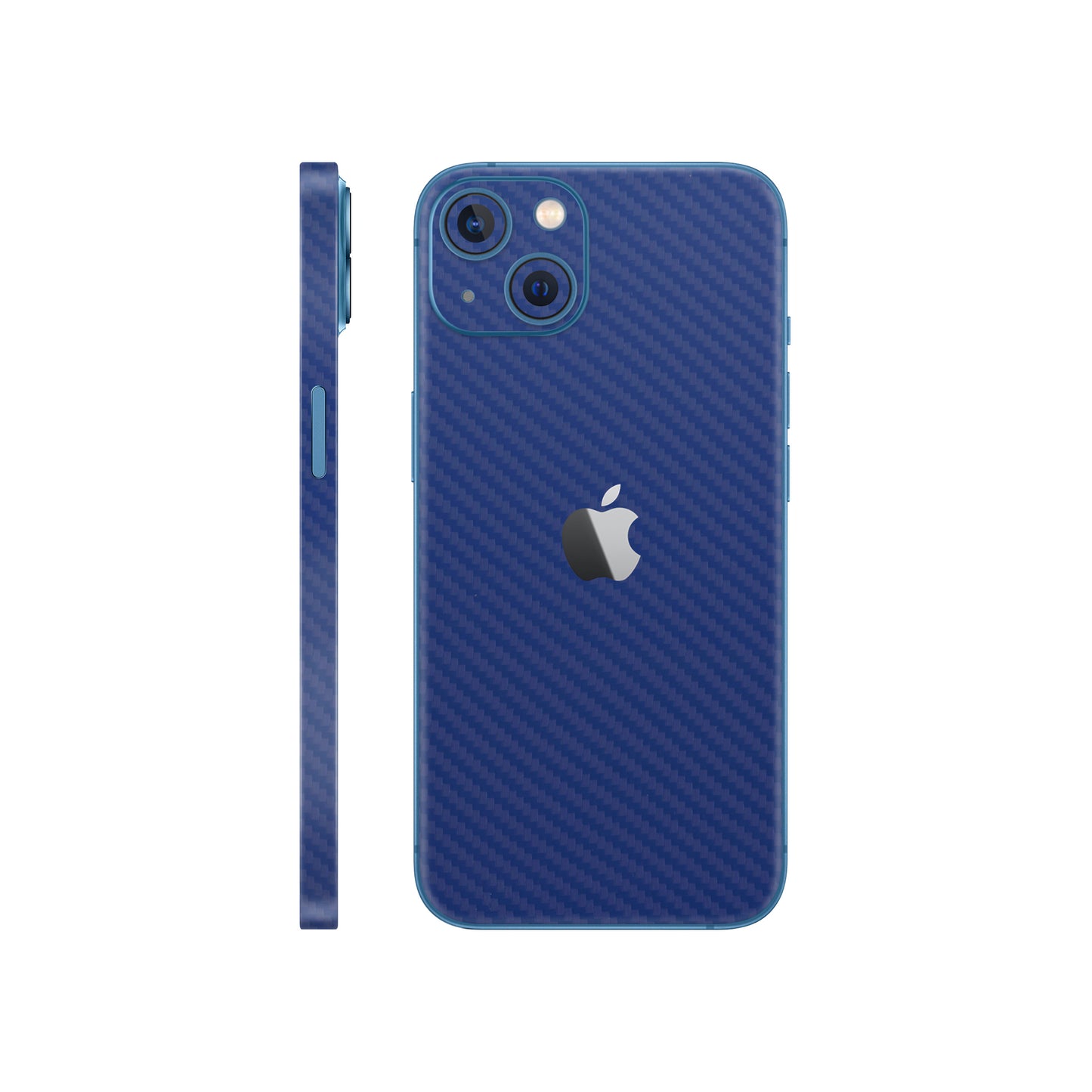 Skin iPhone 13 Mini, Carbon 3D Blue